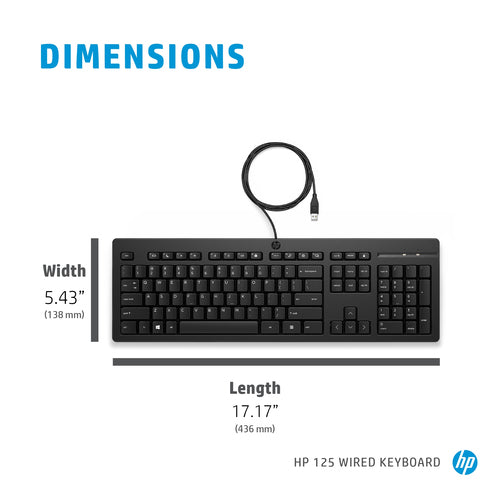 HP 125 Wired Keyboard HP 125 Wired Keyboard